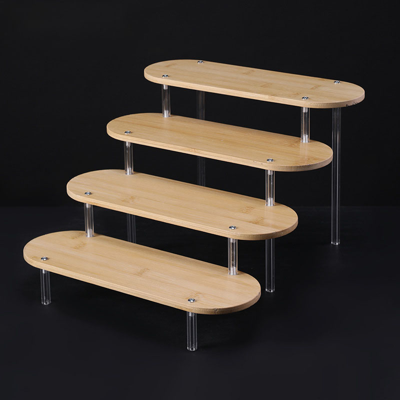 5 Tiers Wooden Figures Display Stand